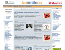 Tablet Screenshot of jussportalen.no